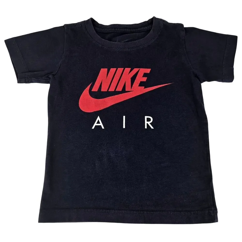 NIKE BOY'S AIR JORDAN TODDLER T-SHIRT BLACK SMALL SIZE 4-5